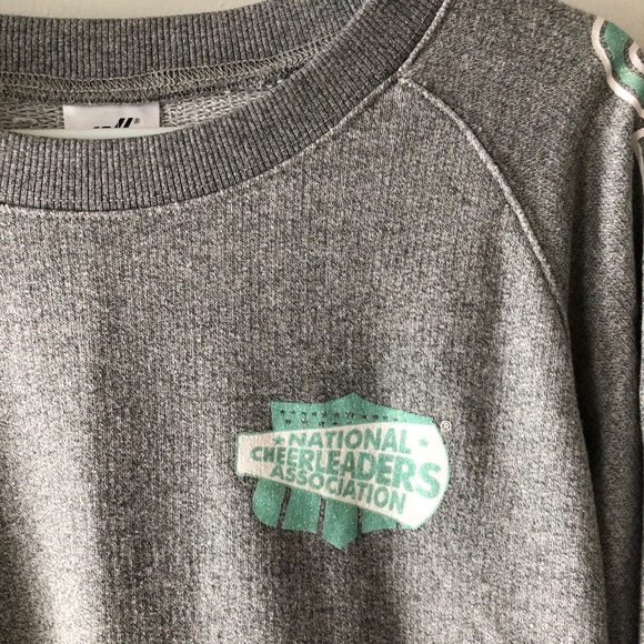 NCA Grey Glitter Cheerleading Logo Sweatshirt MD - Picture 3 of 6